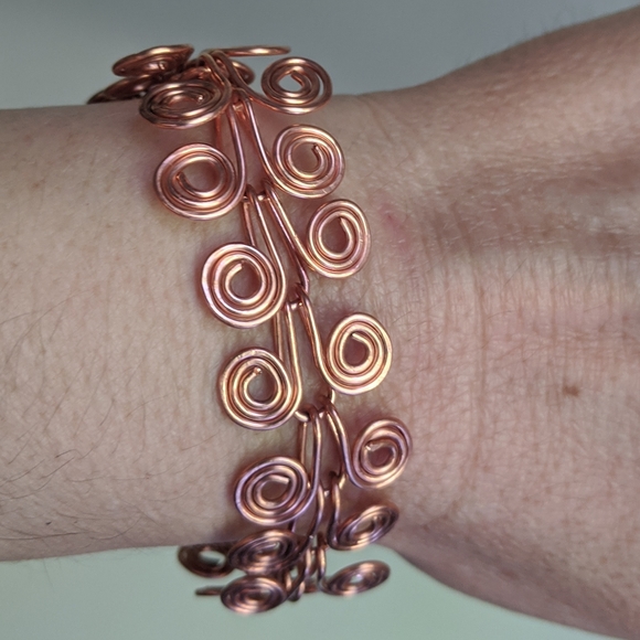 Stonewear designs Jewelry - Artisan Hand-made Coil Style Copper Bracelet